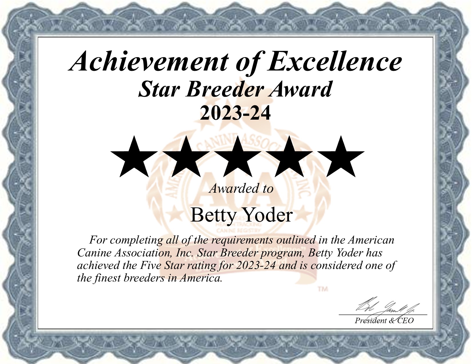 Betty, Yoder, dog, breeder, star, certificate, Betty-Yoder, Millersburg, OH, Ohio, puppy, dog, kennels, mill, puppymill, usda, 5-star, aca, ica, registered, Poodle, none